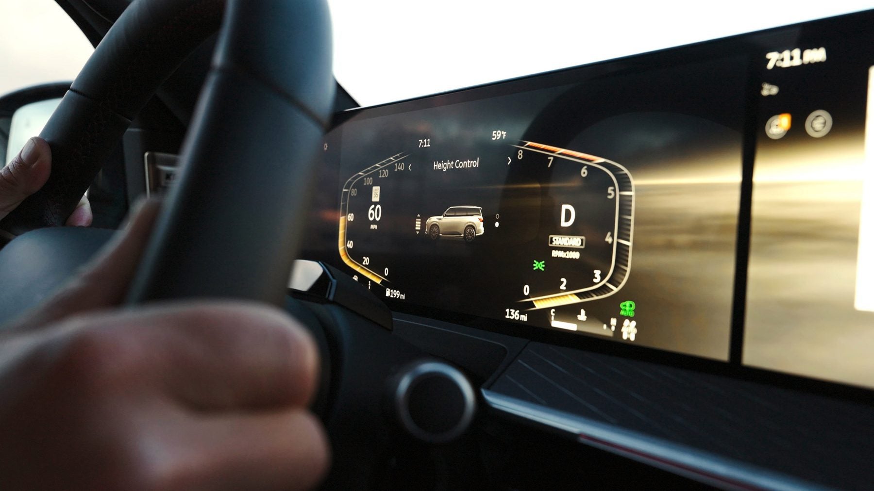 Interior de vehículos infiniti